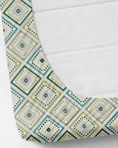 Image of 350 TC Premium Heavy Cotton Feel Elastic Fitted Bedsheet King Size with 2 Pillow Covers || Double Bed with All Around Elastic (Emerald, Fitted - 72 inchx78 inch King)