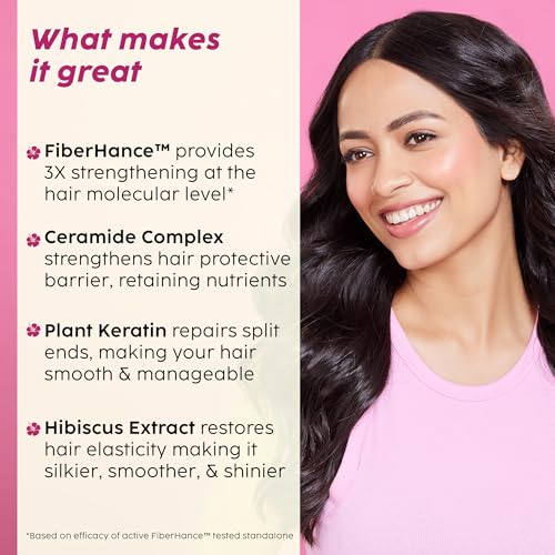Image of PLIX - THE PLANT FIX Hibiscus Bond Repair Advanced Shampoo for Damaged, Frizzy Hair | Repair Hair Molecular Structure | 3X Strength for Breakage Prevention | FiberHance & Hibiscus Extract | Men & Women | 600ml