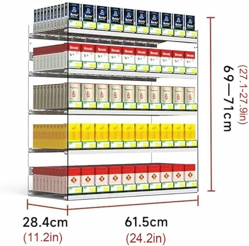 Support de cigarettes mural rectangulaire pour optimiser l'espace caisse