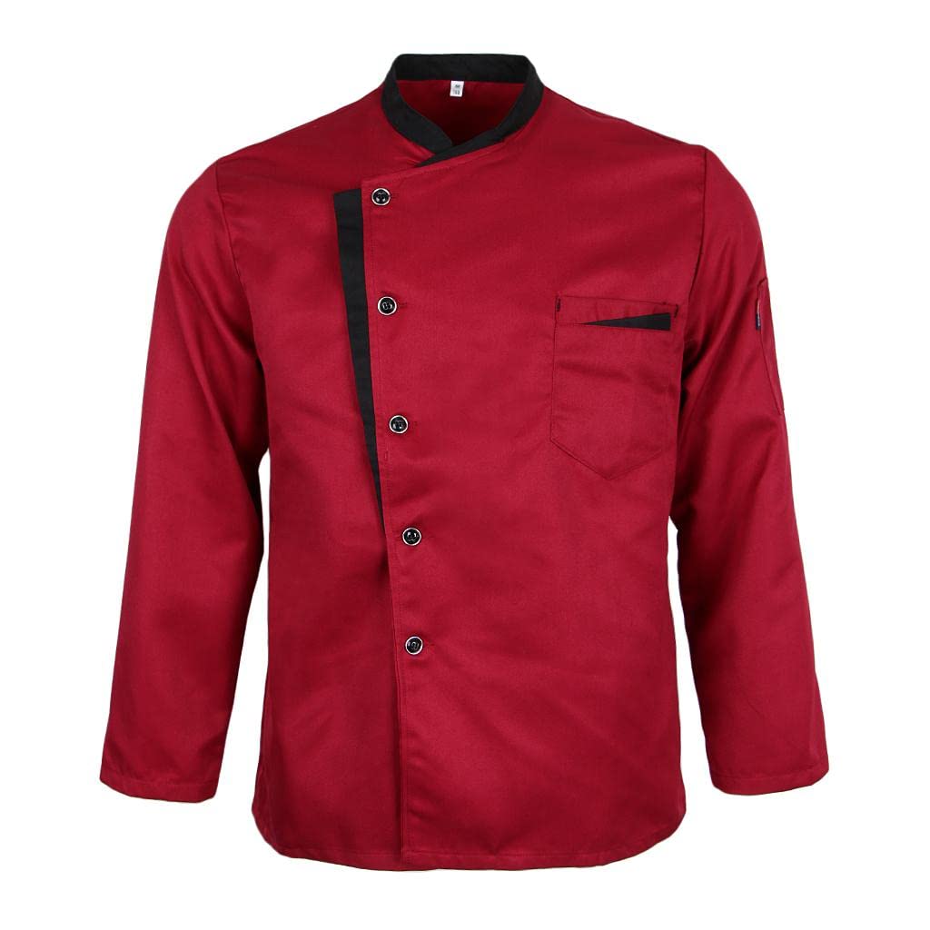 jojomis Professional Chef Jacket Long Sleeve Culinary Workwear for Men and Women - Breathable Spandex Blend Comfortable Cook Uniform