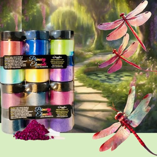 Colourarte Primary Colors Arte Pigments set 12-pc set 15 ml jars
