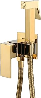 Sprayer for Toilet, Brass Hand Held Sprayer Kit, HandheldBaby Cloth Diaper Sprayer, Toilet Concealed Hot and ColdSpray Toilet Attachment, for Personal Hygiene, Titanium