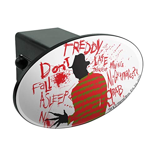 GRAPHICS & MORE A Nightmare on Elm Street Freddy Oval Tow Trailer Hitch Cover Plug Insert