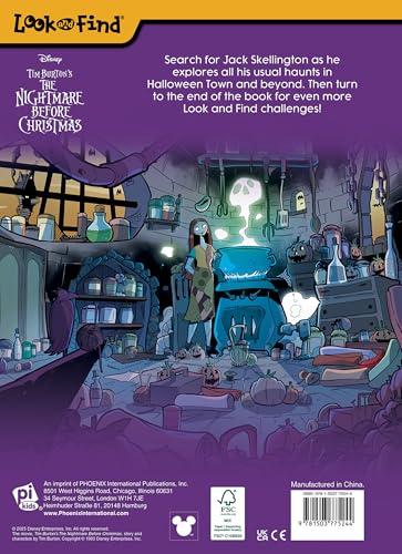 Disney Tim Burton's The Nightmare Earlier than Christmas - The place’s Jack? Look and Discover Exercise E-book - PI Children - Image 3