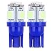 cciyu 194 Extremely Bright LED Bulbs 5-5050-SMD fit for Interior Lights Map Light Step/Courtesy/Door Light Glove Box Light Instrument Panel Light Wedge T10 168 2825 W5W Ice Blue Bulbs Pack of 20