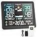 Herboom Wetterstation Funk mit Außensensor mit Wettervorhersage, mit 7,4 Zoll VA-Display und Außensensor für Temperatur, Luftfeuchtigkeit, Wind, Luftdruck- Batteriebetrieb und Netzbetrieb, Schwarz Baby,Schwarz günstig Kaufen-Herboom Wetterstation Funk mit Außensensor mit Wettervorhersage, mit 7,4 Zoll VA-Display und Außensensor für Temperatur, Luftfeuchtigkeit, Wind, Luftdruck- Batteriebetrieb und Netzbetrieb, Schwarz
