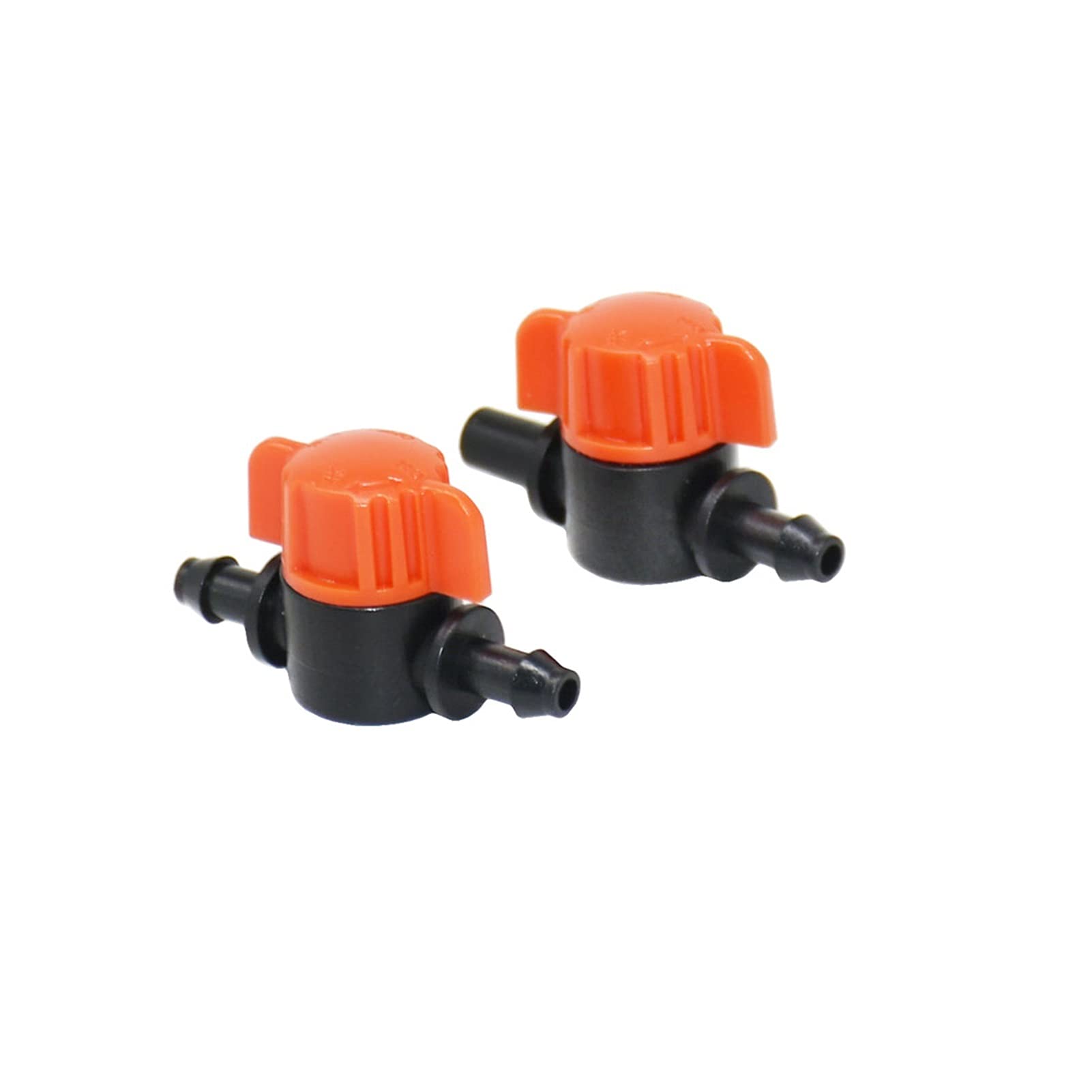Złącze do węża ogrodowego 100 sztuk 4/7 mm wąż zaworu dźwig 1/4 cala do 4 mm 6 mm zawór ogrodowy zawór wody ogrodowy złącze do nawadniania kropelkowego złącze rury (kolor: 1I4 do 1I4)