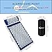 Benooa Acupressure Set - Acupressure Mat, Pillow and Carry Bag for Back/Neck Muscle Relaxation, Relieves Stress (Blue)