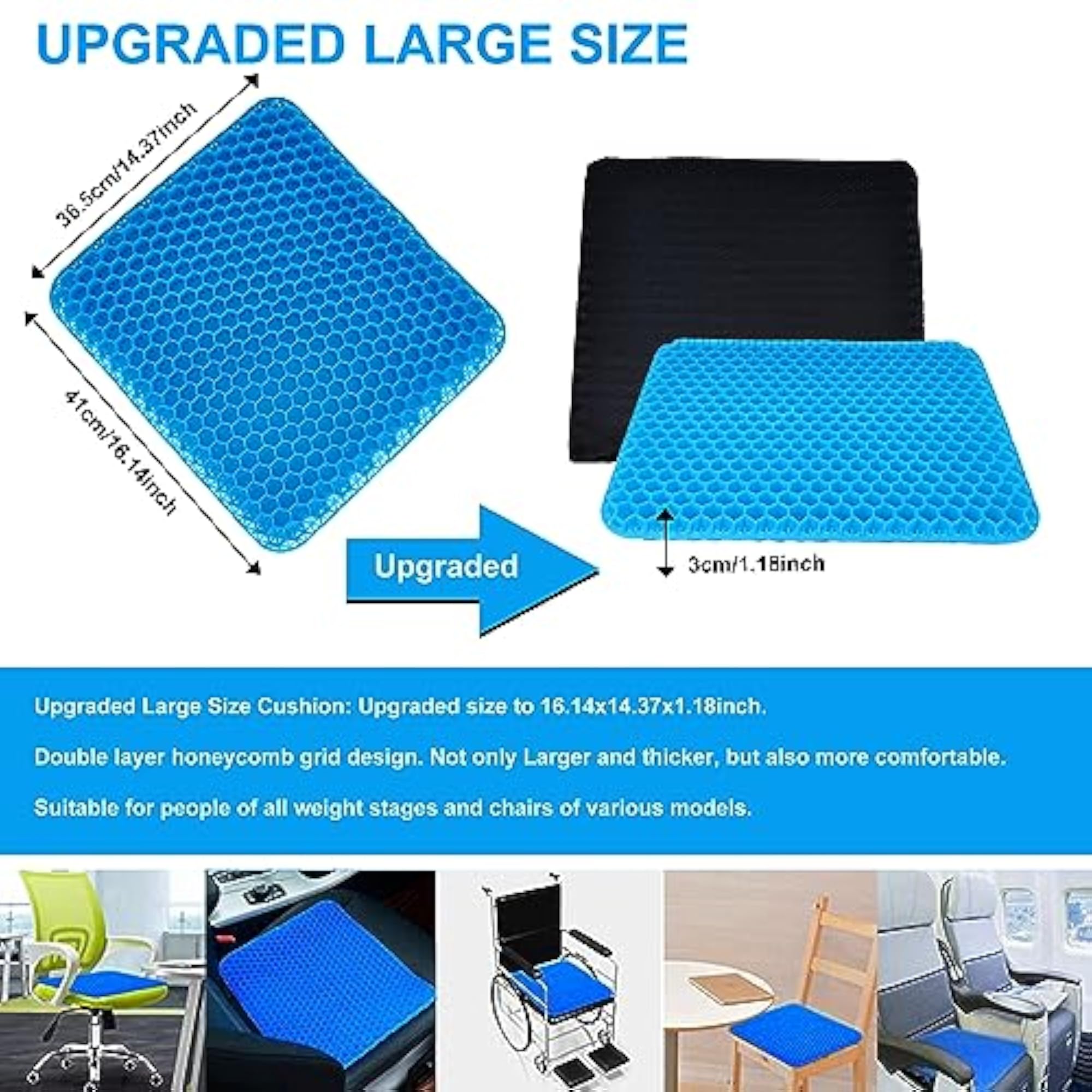 Breathable Egg Gel Seat Cushion for Comfort