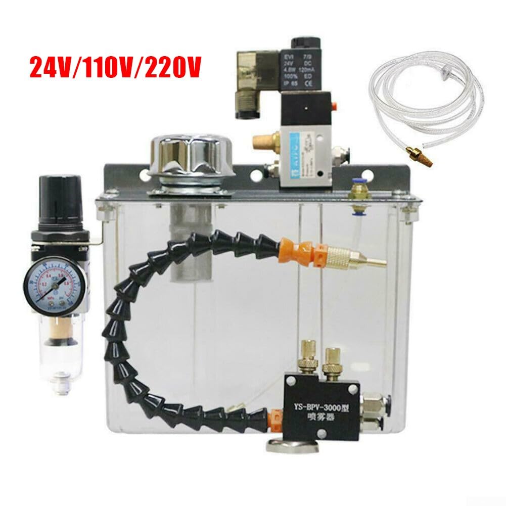 Système de pulvérisation de lubrification de 3 L - Refroidisseur de liquide de refroidissement - Pulvérisateur d'huile - Pulvérisateur de brume d'huile pour machine à outils industriels - 220 V