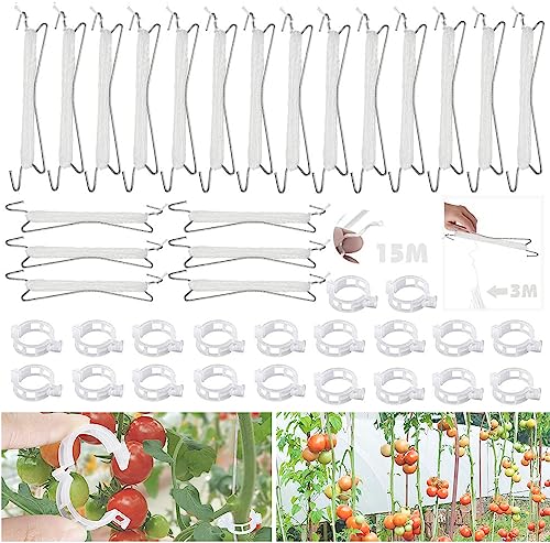 MEISHANG 40Pcs (20 sets of metal tomato hooks