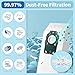 Gudotra 6 Pack Replacement HEPA RLH-6 Vacuum Bags for Riccar SupraLite R10S R10D R10O R10SAND Simplicity Freedom R10S R10D S10P S10SAND Upright Vacuums Cleaner