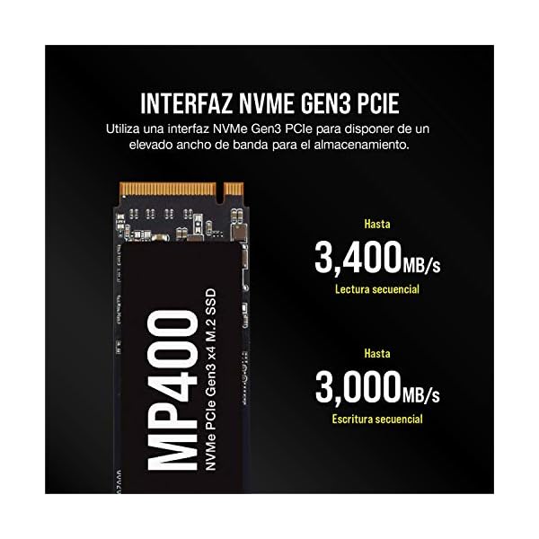 Corsair MP400 1TB Gen3 PCIe x4 M.2 SSD hasta 3.400 MB/s - Image 4