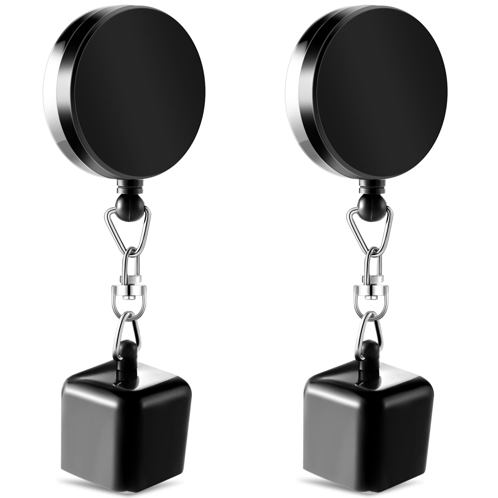 NALACAL Billiards Snooker Pool Cue Chalk Holder, 2 Pieces Retractable Snooker Practical Tool with Belt Clip for Billiards Chalk Tip Holder