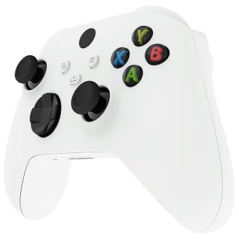 eXtremeRate Replacement Thumbsticks for Xbox Series X & S, Joysticks Repair Kit for Xbox Wireless Controller, Custom Analog Stick Buttons for Xbox One S/X/Elite Controller - Black