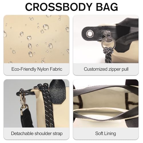 Image of Designer Mini Tote Bag for Women - Lightweight Crossbody Purse with Adjustable Dual Straps (2-Way Carry)