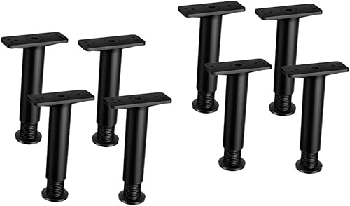 HOMSFOU Marco de soporte de cama, marco de cama, patas centrales, patas centrales, patas de soporte de marco de cama, soporte de marco de cama