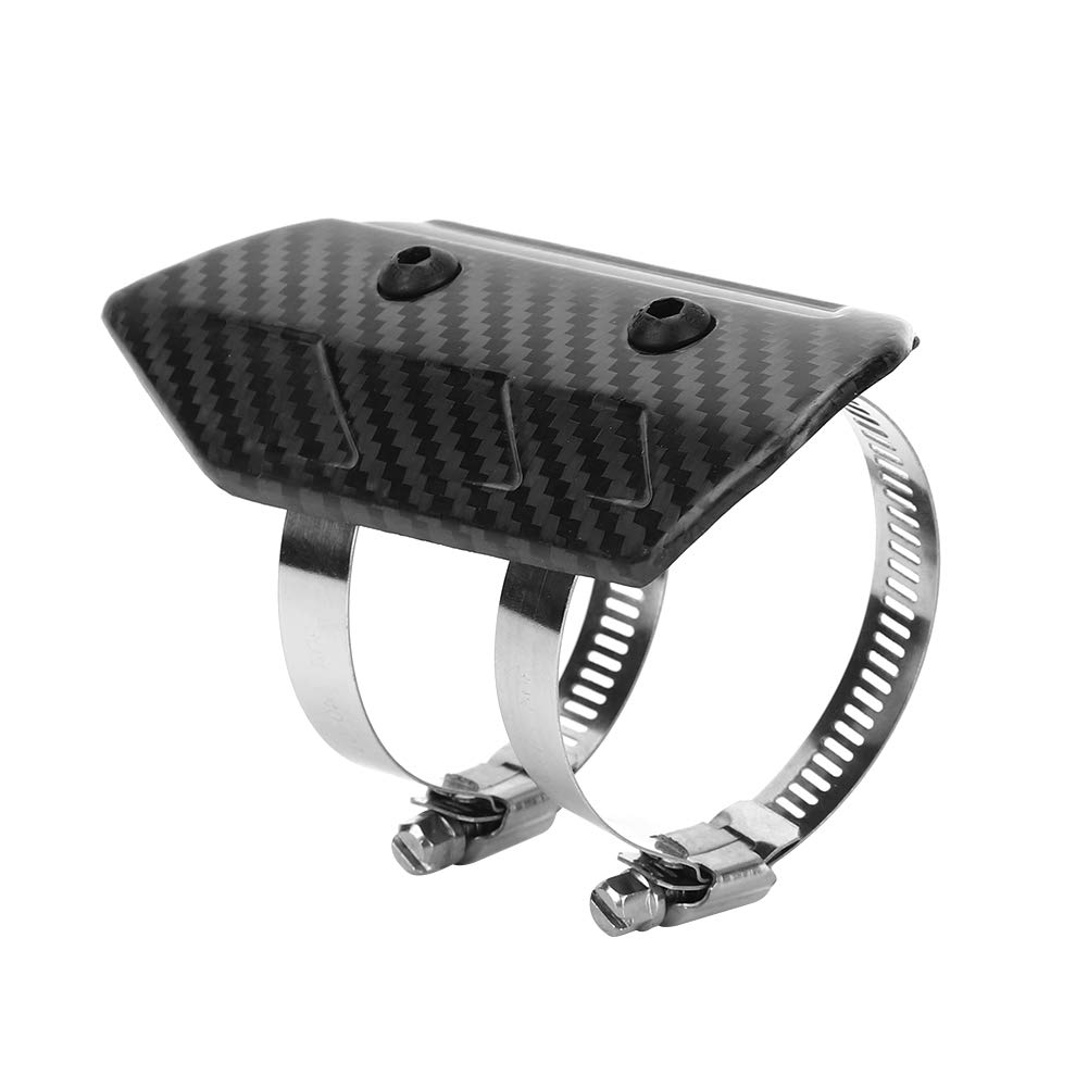 Cubierta de kit de protección térmica universal de tubo medio de escape de fibra de carbono seco para Kawasaki, Suzuki, Honda, Yamaha, etc.