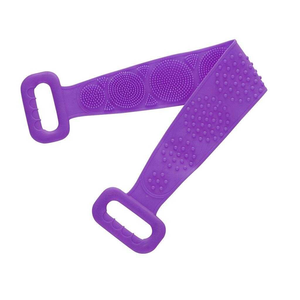 Toallas de baño exfoliantes 70 cm Cepillo de Ducha Ducha de baño Lavado Cinturón Corporal Toalla de baño Cepillo de Espalda Exfoliante Toalla Exfoliante (Color : D) (D)