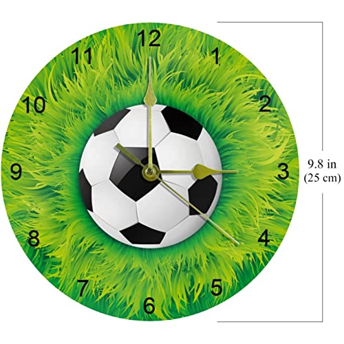 Horloge murale 25,4 cm sans tic-tac avec grands chiffres