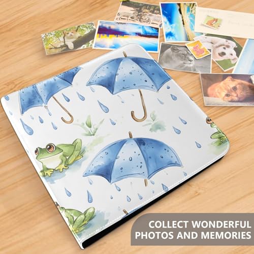 Álbum de fotos adhesivo DIY Scrapbook Album Rainy Frogs 3 anillas 40 páginas 8x10 para memoria miniatura 5