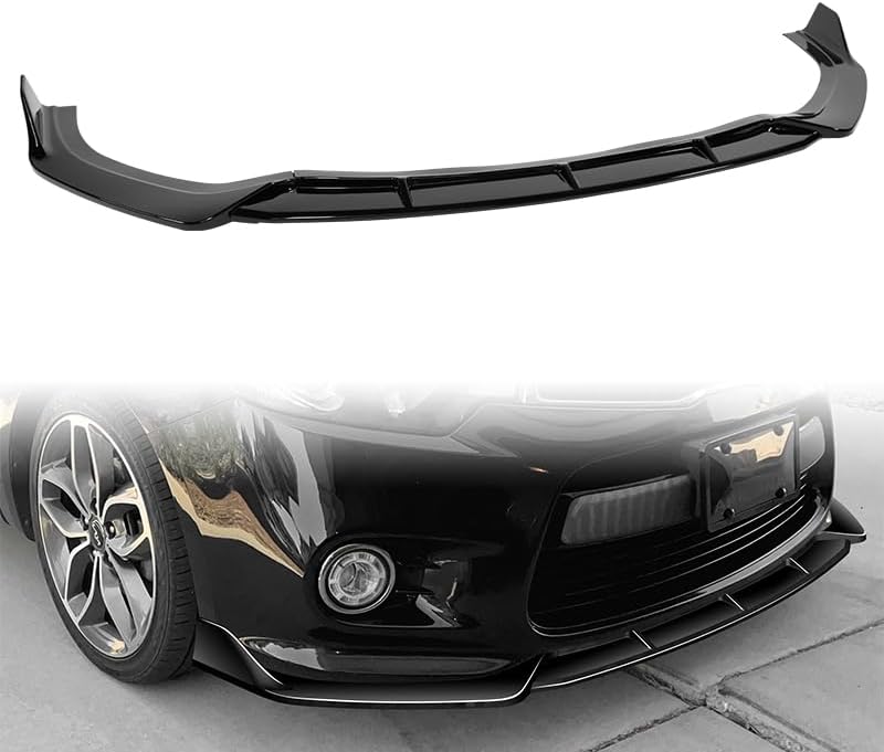 Miniatura 6 de HK5 3 piezas ABS STP estilo parachoques delantero alerón divisor lateral cuerpo kit de protección de moldura compatible con Kia Forte Koup 2DR Coupe