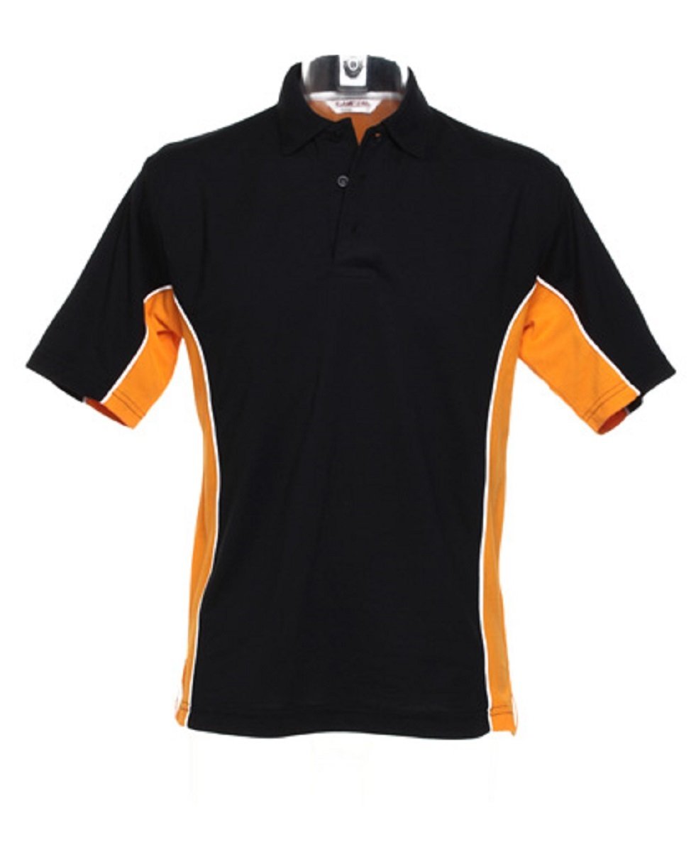 Gamegear Black Track Pique Polo Shirt /Orange Xxl