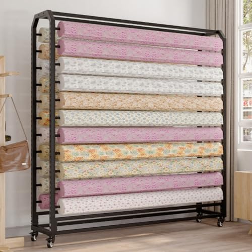 Estante de almacenamiento de rollo de tela...