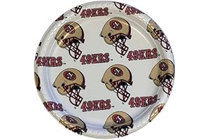 San Francisco 49ers 9-Inch Square Paper Plates