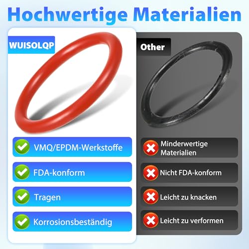 Dichtung O-Ringe für Philips Saeco,30 Stück Dichtungsringe Brühgruppe für Supportventil Dampfventil Auslaufventil Kaffeevollautomat Ersatzteile