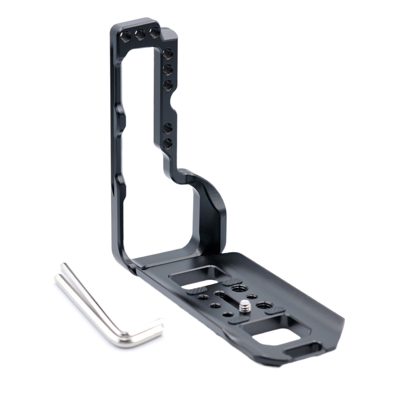 Universals Gabbia per fotocamera in lega di alluminio Piastra G a sgancio rapido per GFX100 Ergonomica per Studio Fotografia Gear Gabbia per fotocamera in lega di alluminio