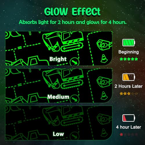 Image of Construction Truck Toys Gifts for Boys - Glow in The Dark Excavator Blanket Birthday Valentines Easter Christmas Decor Presents for Kids Age 1-14 Years Old Teens Child Toddler Son Soft Throw 50 inchx60 inch