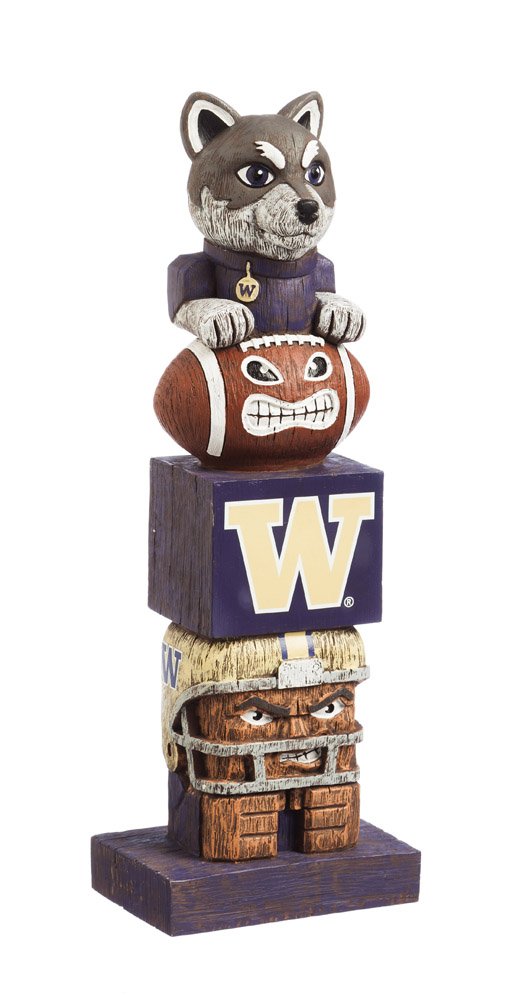 Team Sports America NCAA Washington Huskies Tiki Totem