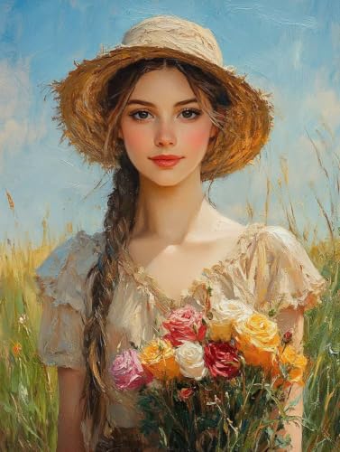 Painting Diamant Adulte Fleur 40x55cm : Idée Cadeau Idéale Homme