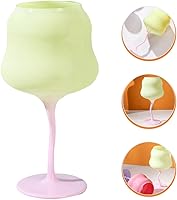 Vista 6 de Gadpiparty Juego de copas de vino con forma de flor, copas de copa de vino, copas de cristal con forma de flor, vasos de tallo para boda, primavera