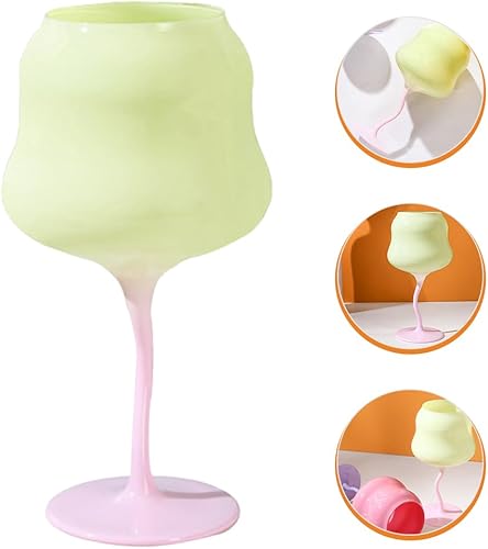 Miniatura 6 de Gadpiparty Juego de copas de vino con forma de flor, copas de copa de vino, copas de cristal con forma de flor, vasos de tallo para boda, primavera,