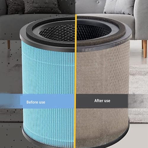 HEEPDD Mehrschichtiger Luftreinigerfilter für Airtok AP0601, H13 True High Efficiency Filter, entfernt Gerüche und Haustiergerüche, kompatibel mit Airtok AP0601, Ersatzzubehör