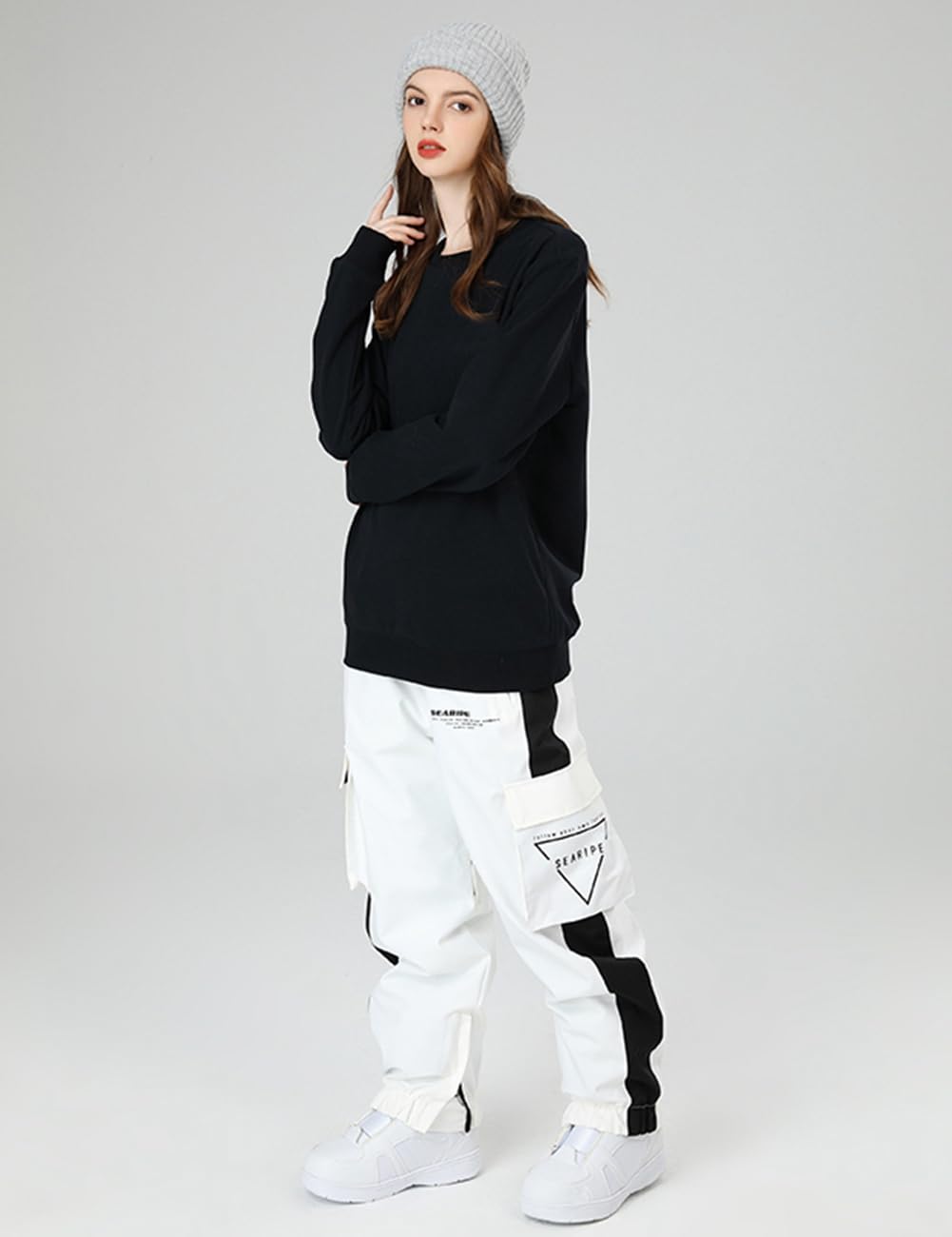 HOUZONIY Pantaloni Sci da Donna, Pantaloni Sci Uomo Invernali Impermeabili Pantaloni Snowboard Neve Uomo, per attività all'aperto, Campeggio, Escursionismo, Sci