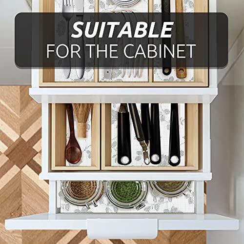 Ray Star Shelf Liner, Non-Adhesive Refrigerator Liners For Shelves 12 * 120 Inch, Vinyl Shelf Drawer Liner Non-Slip Bathroom Cabinet Liner For Kitchen/Storage/Desks (Floral) #TOP7