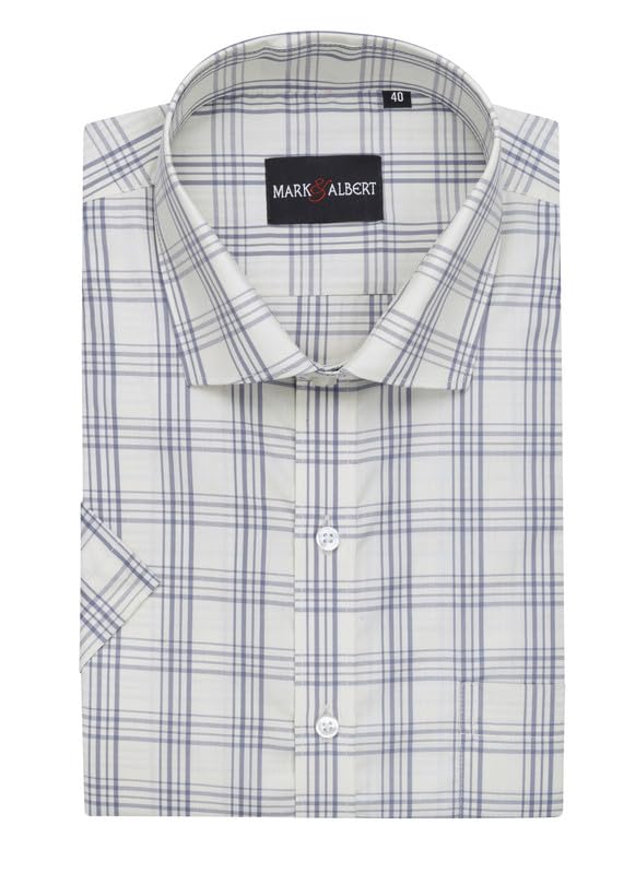 Image of Mark & Albert Men's Half Sleeves Regular Shirt