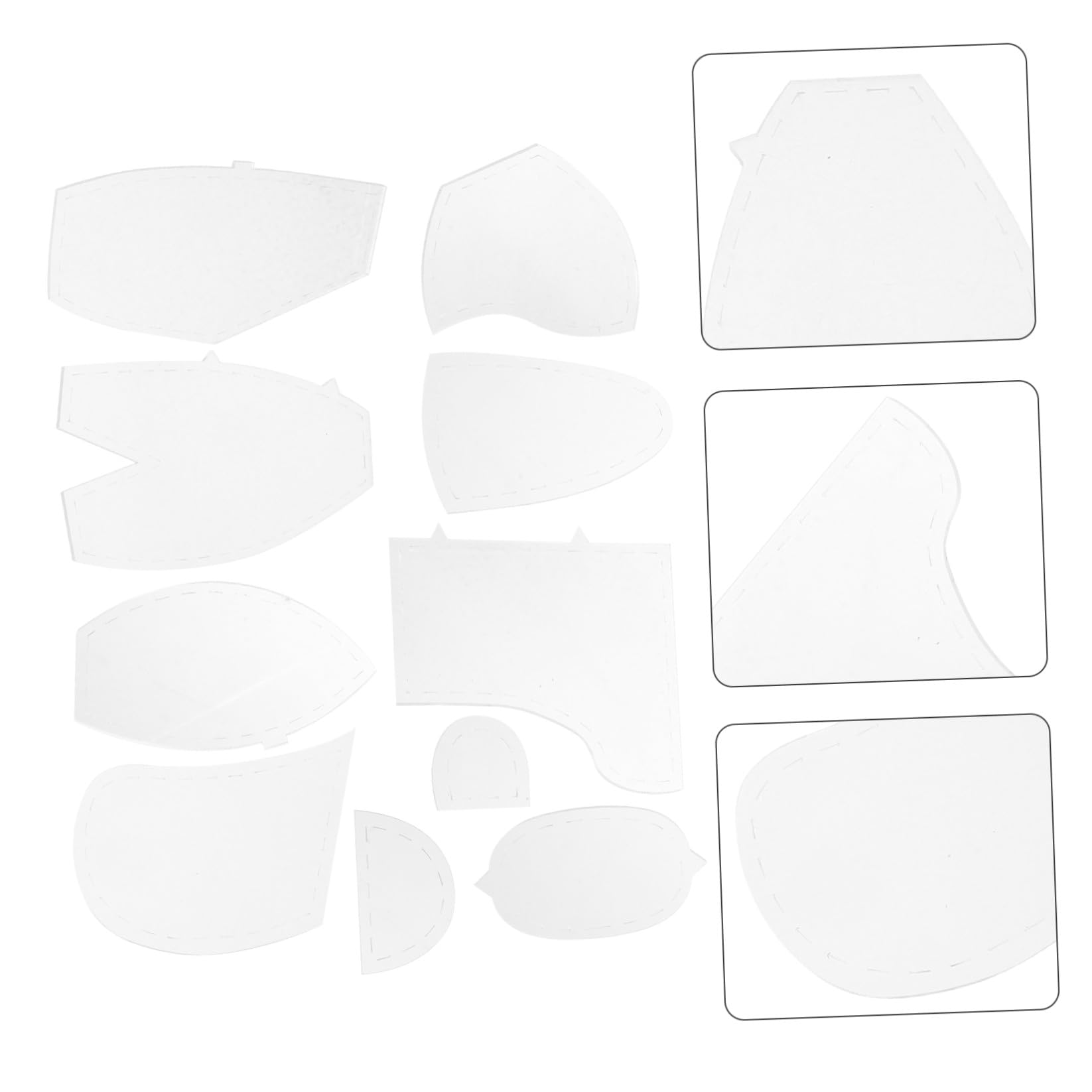 VILLCASE 3 Set Di Righelli Da Cucito in Acrilico Con Orsetto in Memoria Modelli Per Quilting Modelli Per Ragazzi E Ragazze 10 Pezzi * 3
