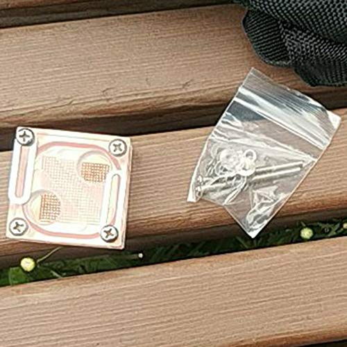 Waterblock computer water cooling acrílico transparente para chipset de placa base y CPU 5