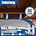 Dabolang 40 Pack J Cable Hook with Retainer Clip, 2-Inch Heavy Duty Wall Mount J-Hooks,J-Hook for Hanging Cable & Wire,Cable Hooks for Structured Cabling and Cable Management