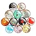 profesticker Aimants Réfrigérateur Aimants Verre Aimants Décoratifs Cabochons Verre Décoration Magnétique pour Cuisine, Frigo, Tableaux Blancs (Multicolore Musique Notes)