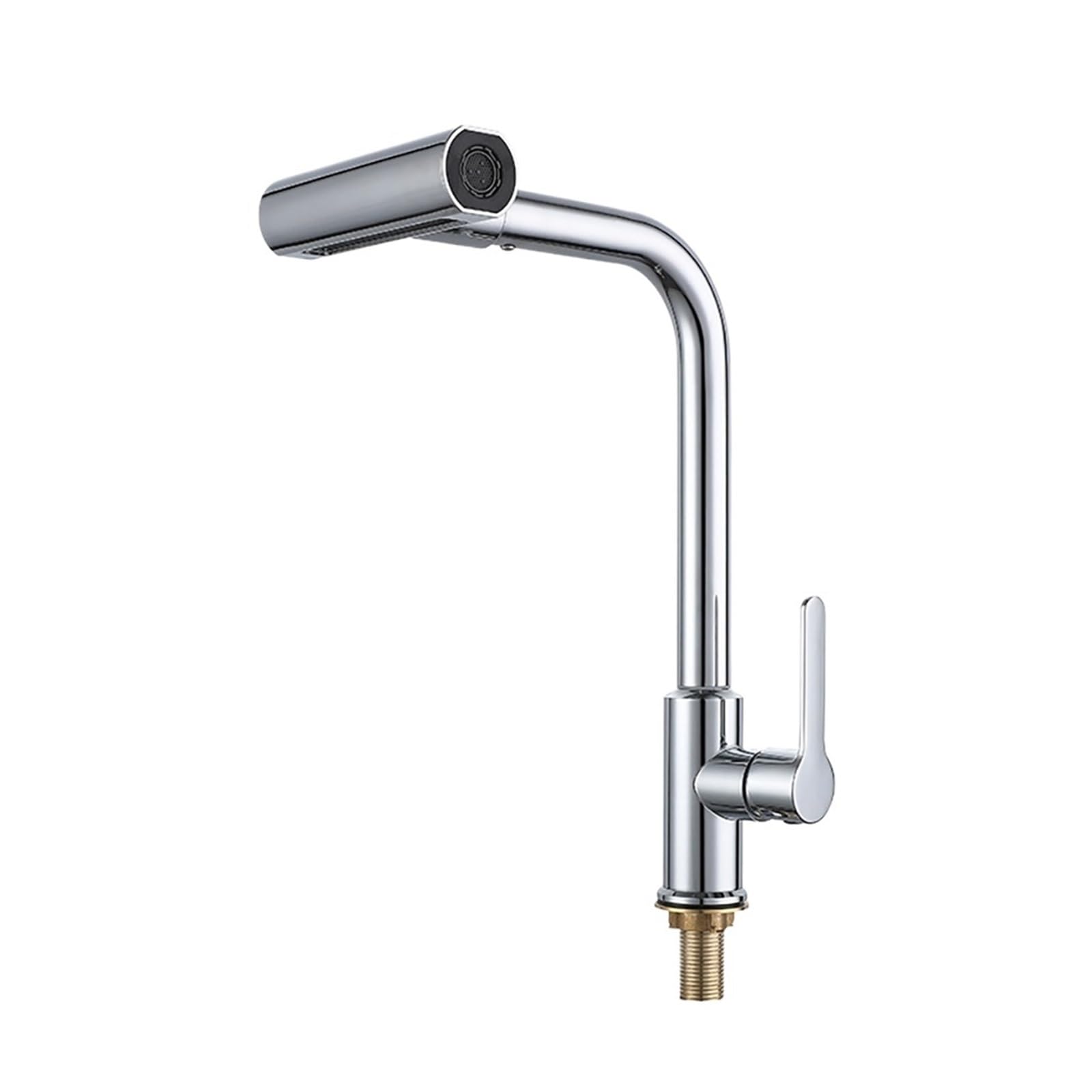 Robinet d'eau froide en acier inoxydable et cascade de douche rotative pour votre évier