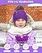 Senker Fashion Winter Kids Hat and Gloves Set for Boys Girls Toddler Pompom Knit Thick Warm Fleece Lined Cold weather