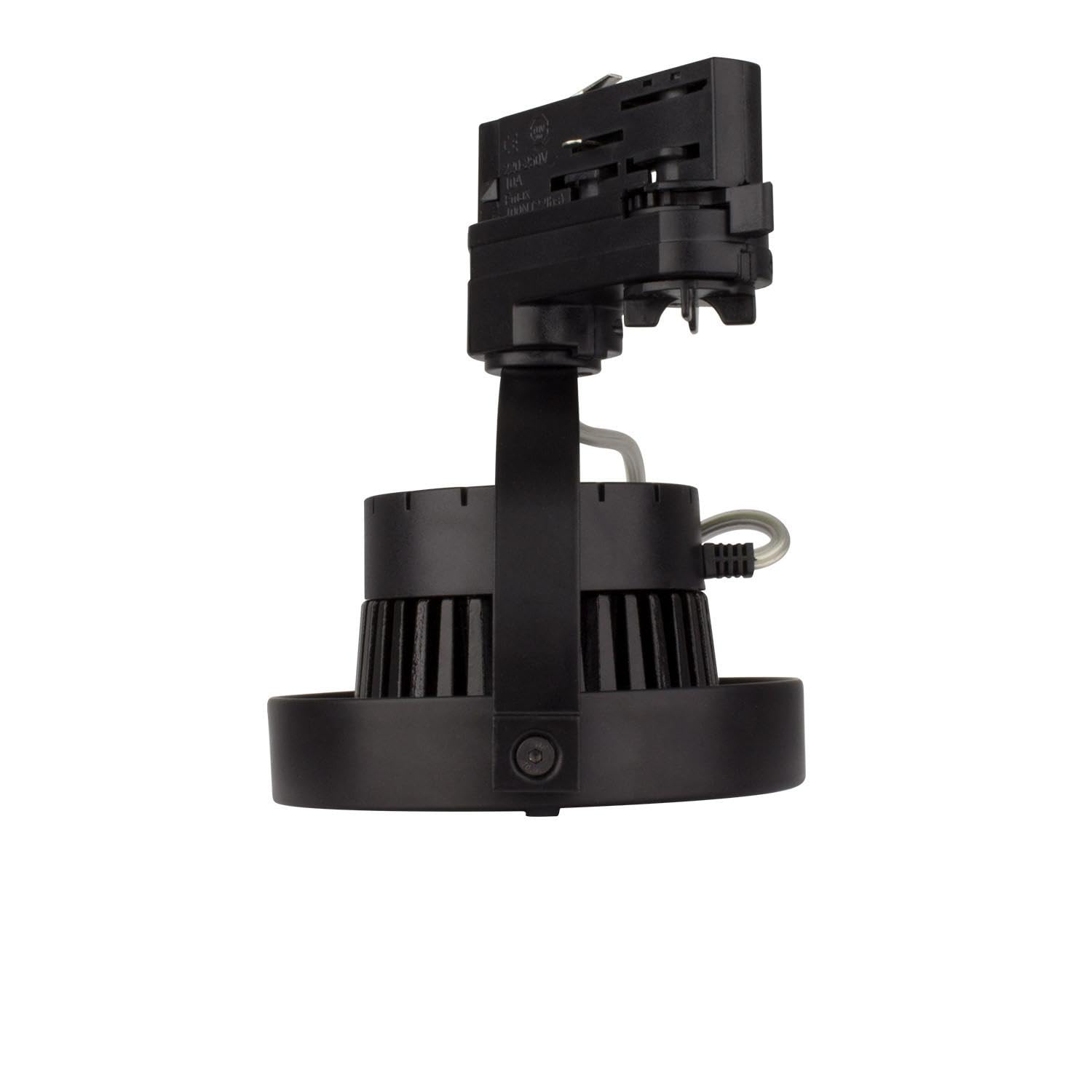 LEDKIA LIGHTING Foco Carril LED Trifásico 15W Regulable CREE AR111 Negro 2700K Blanco Cálido