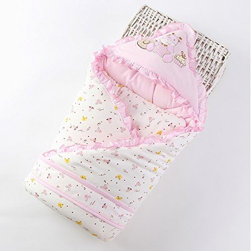 Lovely Baby Wrap Swaddle Blanket Soft and comfortable Combed Cotton (Pink)