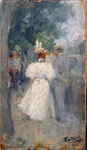 Tableaux Graffiti Art Mural : affiche boulevard parisien par Leonid Osipovic Pasternak 60x90cm