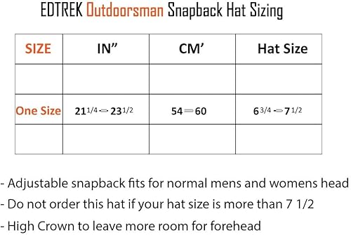 Miniatura 7 de Performance Outdoorsman Snapback - Sombrero de camión con ala plana, bordado de animales único